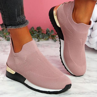 Vrouwen Casual Sneakers Slip Op Klassieke Jogging Pompen Schoenen