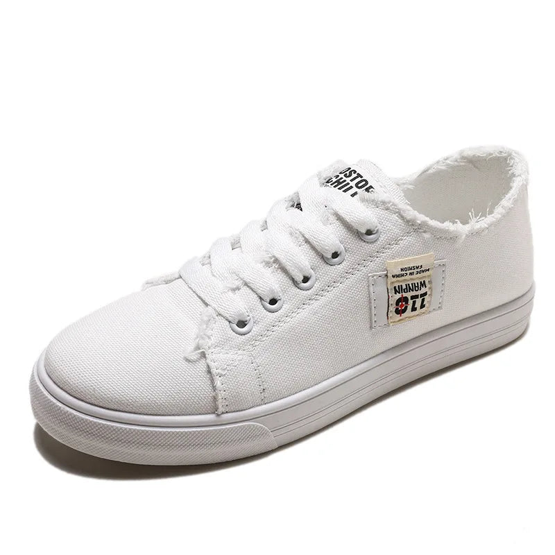 Dames Denim Platte Sneakers