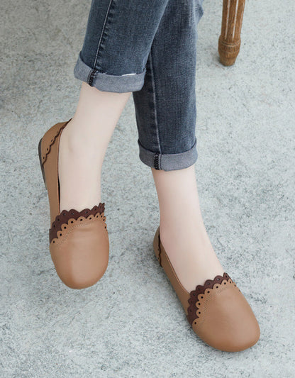 Handmade Soft Lether Retro Slip-on Flats Feb Shoes Collection 2023 80.00