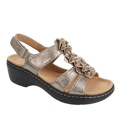 Comfortabele zomerse sandalen met enkelbandje