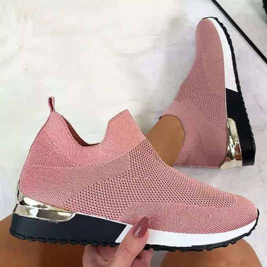 Vrouwen Casual Sneakers Slip Op Klassieke Jogging Pompen Schoenen