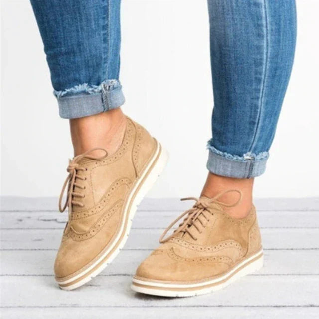 Vrouwen Brogues Casual Platte Schoenen