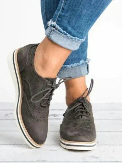 Vrouwen Brogues Casual Platte Schoenen