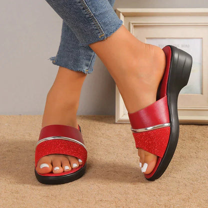 Women Sandals Low Heels Summer Shoes