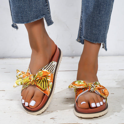 Sandalen met bloemenprint voor dames