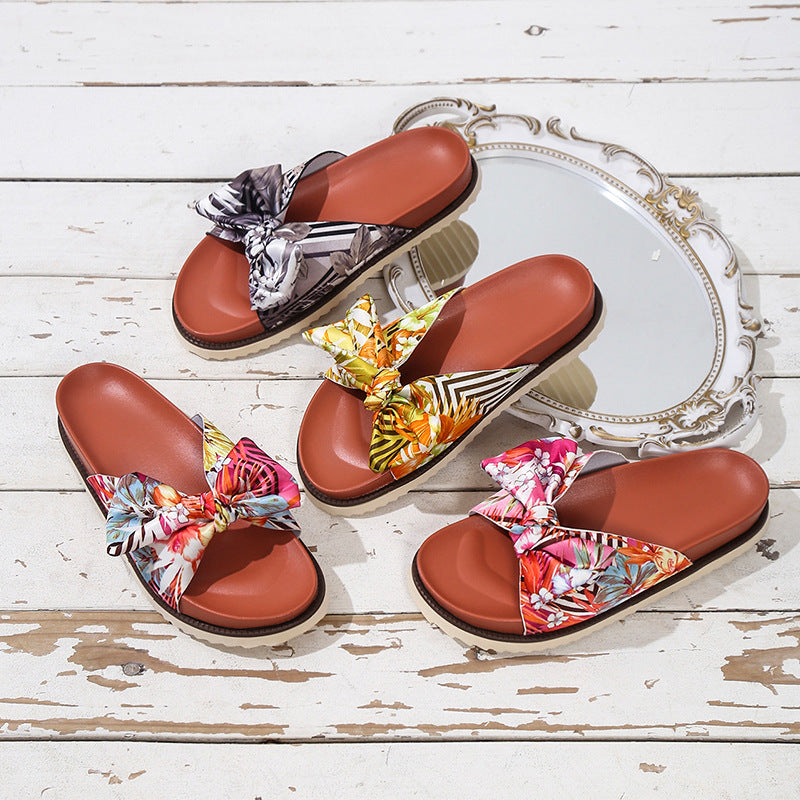 Sandalen met bloemenprint voor dames