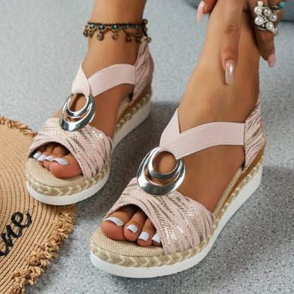 Zomer Rome Wedge Strand Sandalen