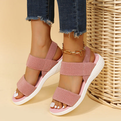 Zomerse sandalen met open rug