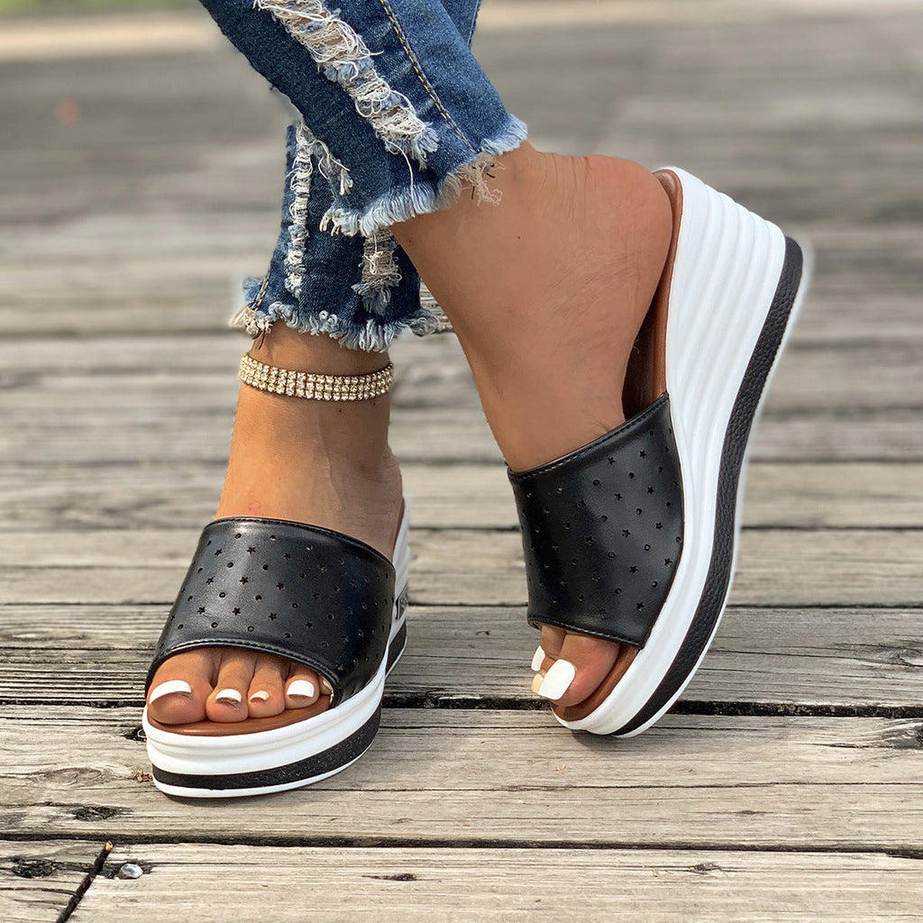 Fish Mouth Wedges Zomer Sandalen