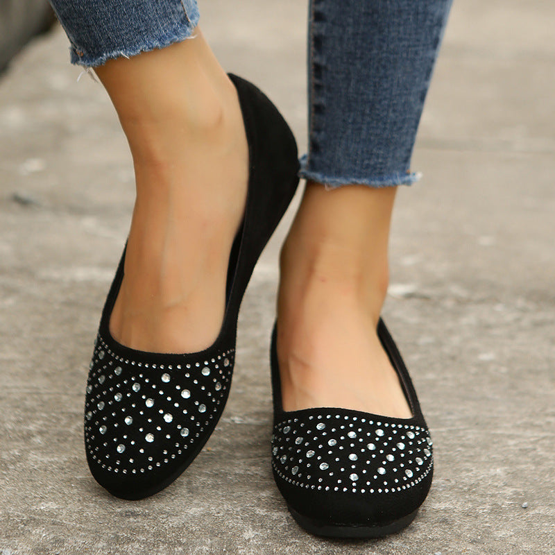 Matte diamantflats met structuur