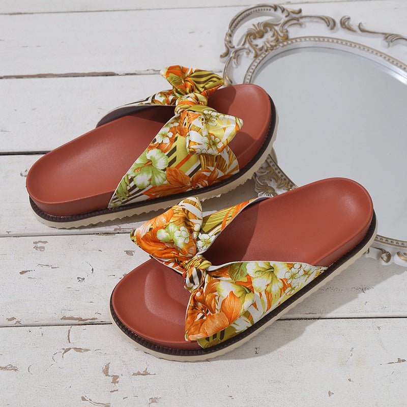 Sandalen met bloemenprint voor dames