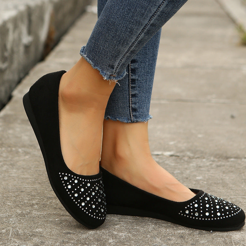 Matte diamantflats met structuur