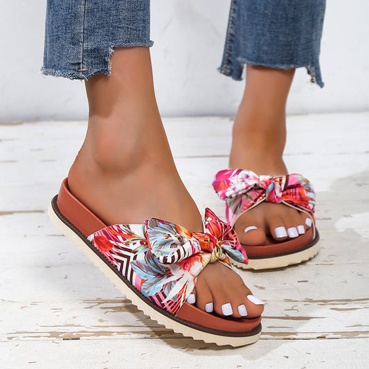 Sandalen met bloemenprint voor dames