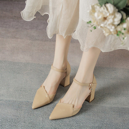 Elegant Block Heels Sandal