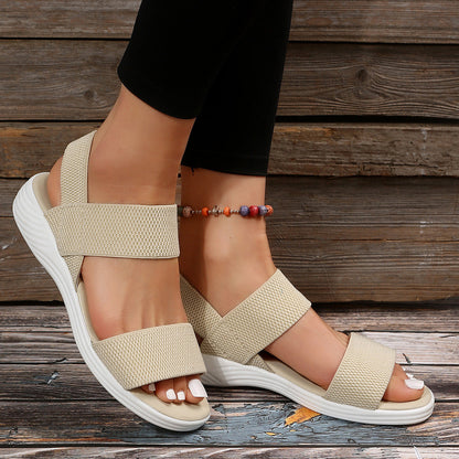 Zomerse sandalen met open rug