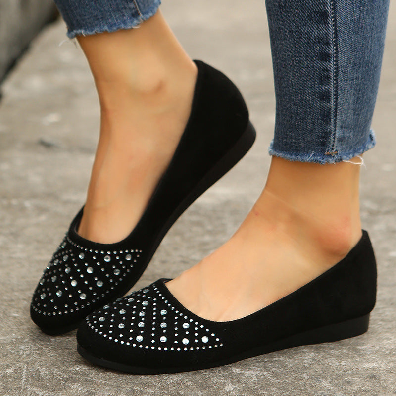 Matte diamantflats met structuur