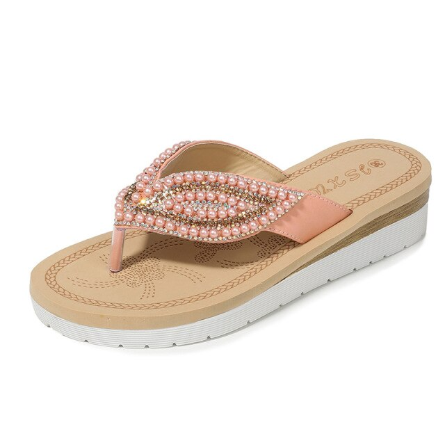 Strand Vrouwelijke Strass Casual Antislip Sandalen