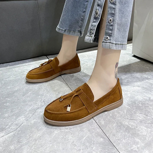 Suède Slip-On Loafers voor Vrouwen