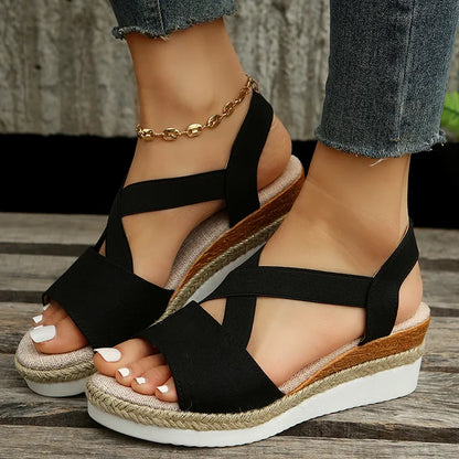 Vrouwen Casual Cross-Strap Retro Sandalen