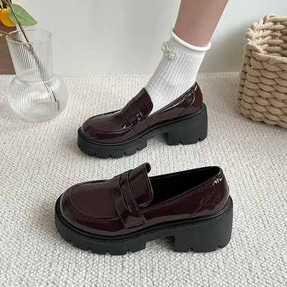 Klassieke lakleren loafers