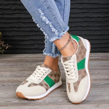 Koe Leren Platform Sneakers