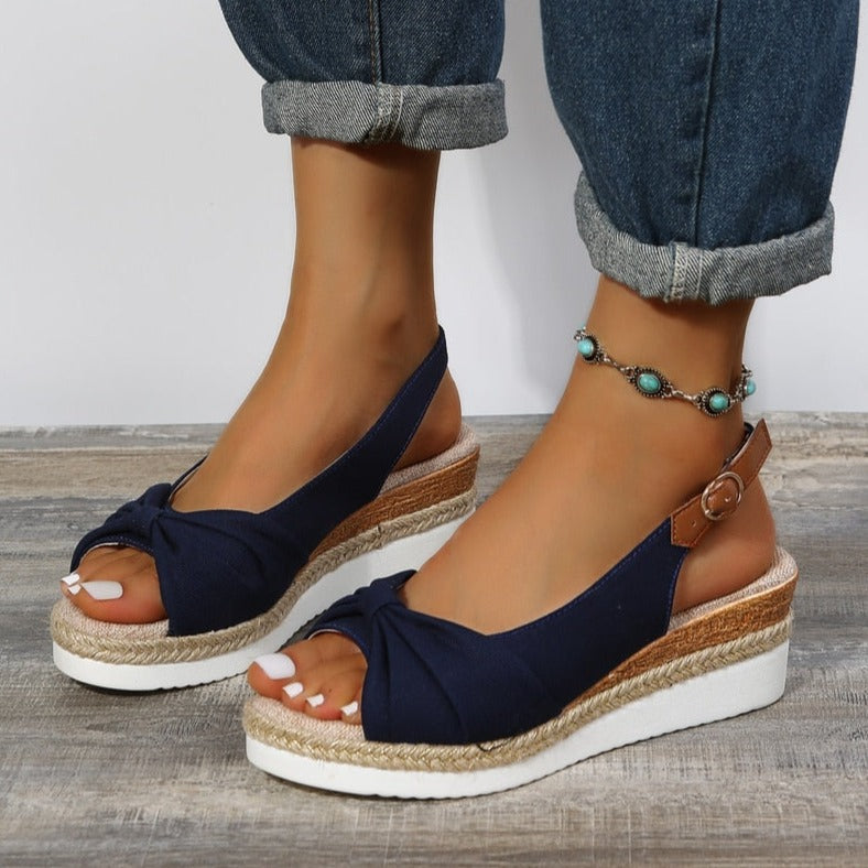 sandalen met sleehak voor dames