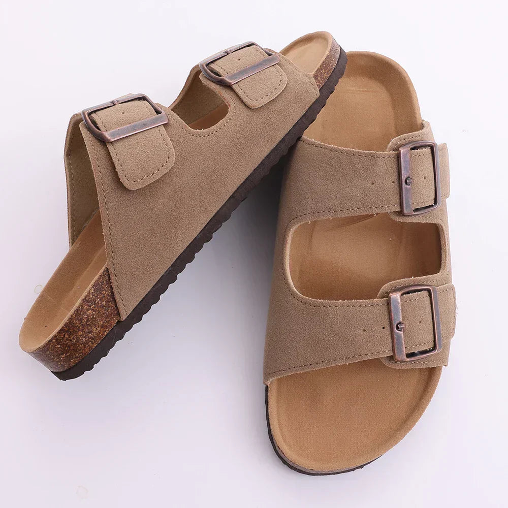 Moderne mode kurk plateau sandalen