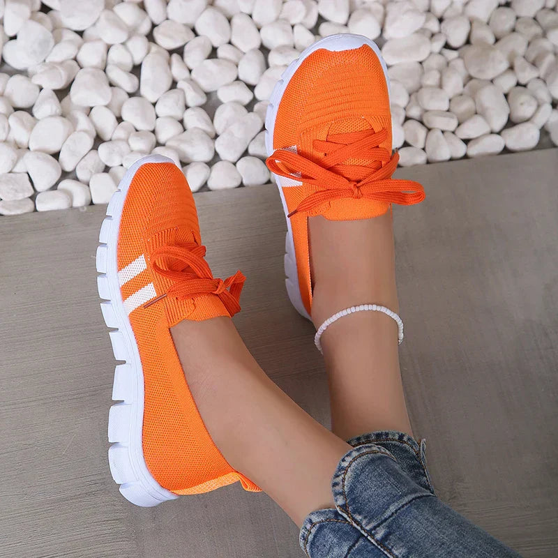 Vrouwen Mesh Platform Sneakers