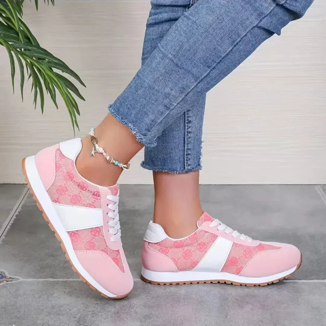 Koe Leren Platform Sneakers