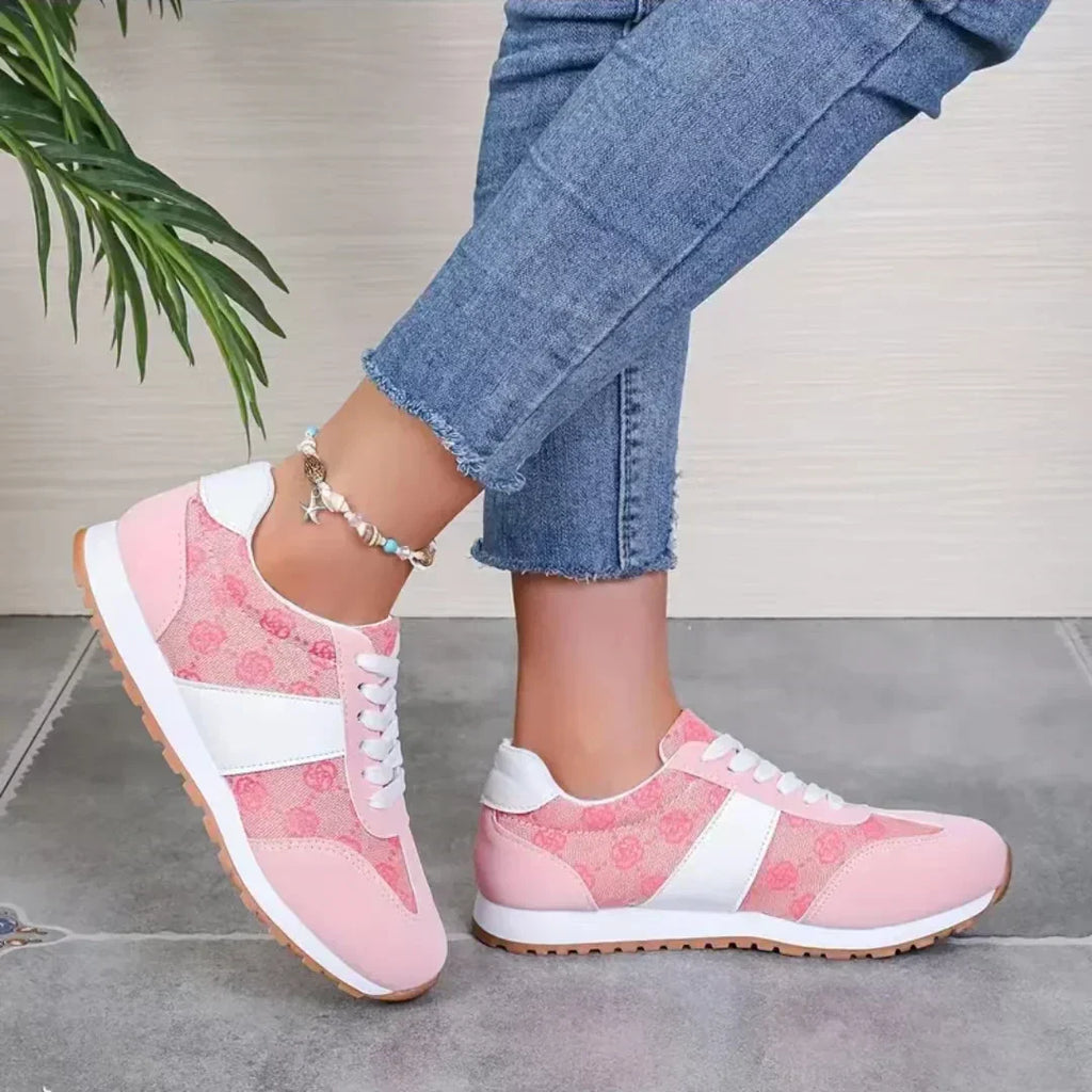 Koe Leren Platform Sneakers