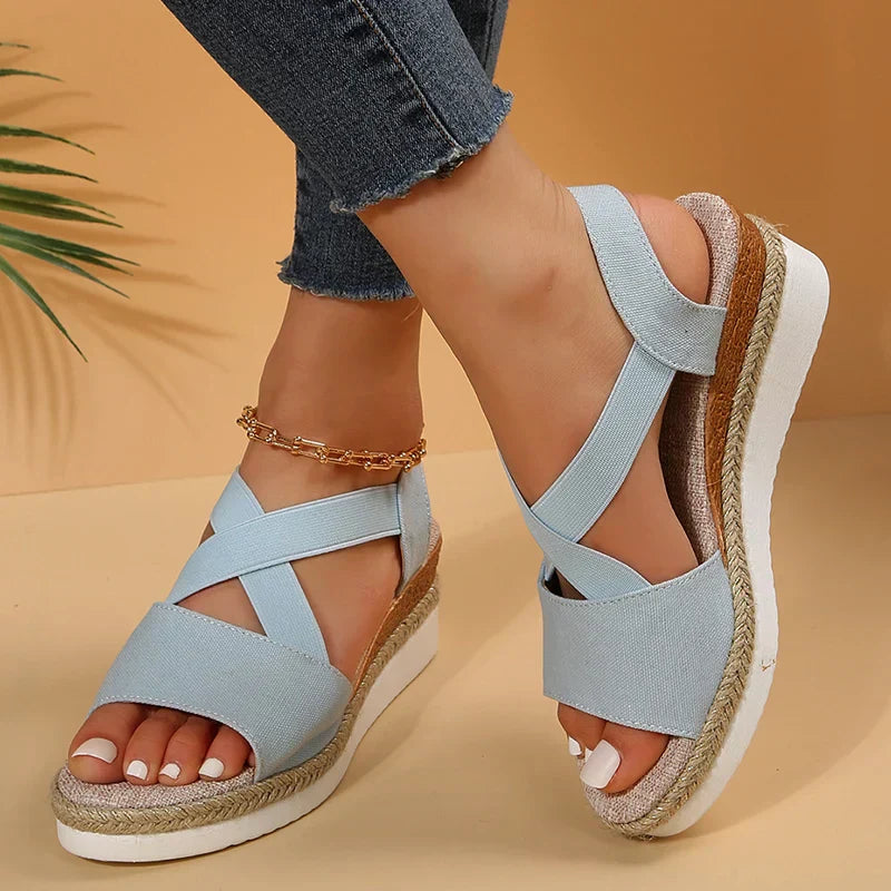 Vrouwen Casual Cross-Strap Retro Sandalen