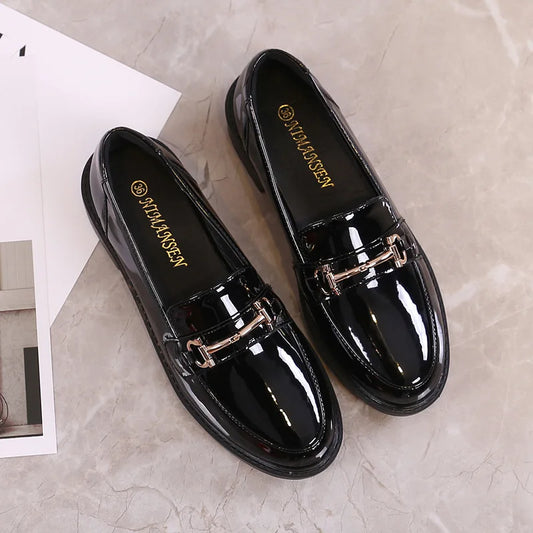 Lakleren Loafers