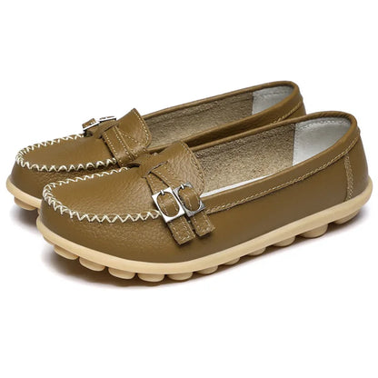 Vrouwen Fashion Doll Schoenen Echt Leer Loafers