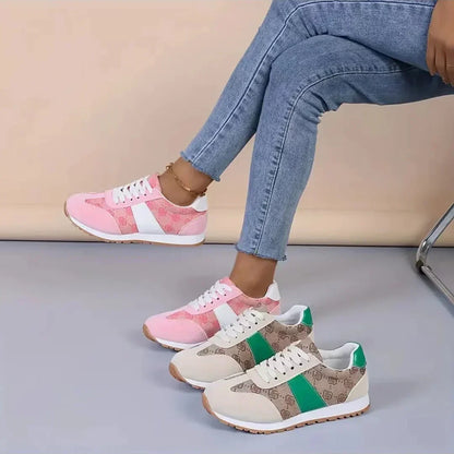 Koe Leren Platform Sneakers