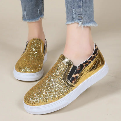 Glitter Pailletten Platte Loafers