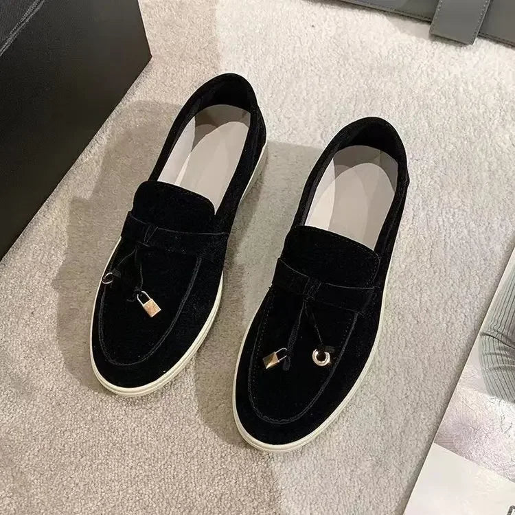 Suède Slip-On Loafers voor Vrouwen