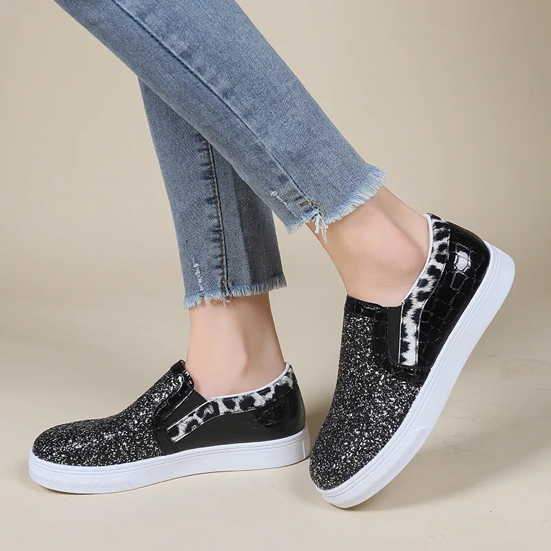 Glitter Pailletten Platte Loafers