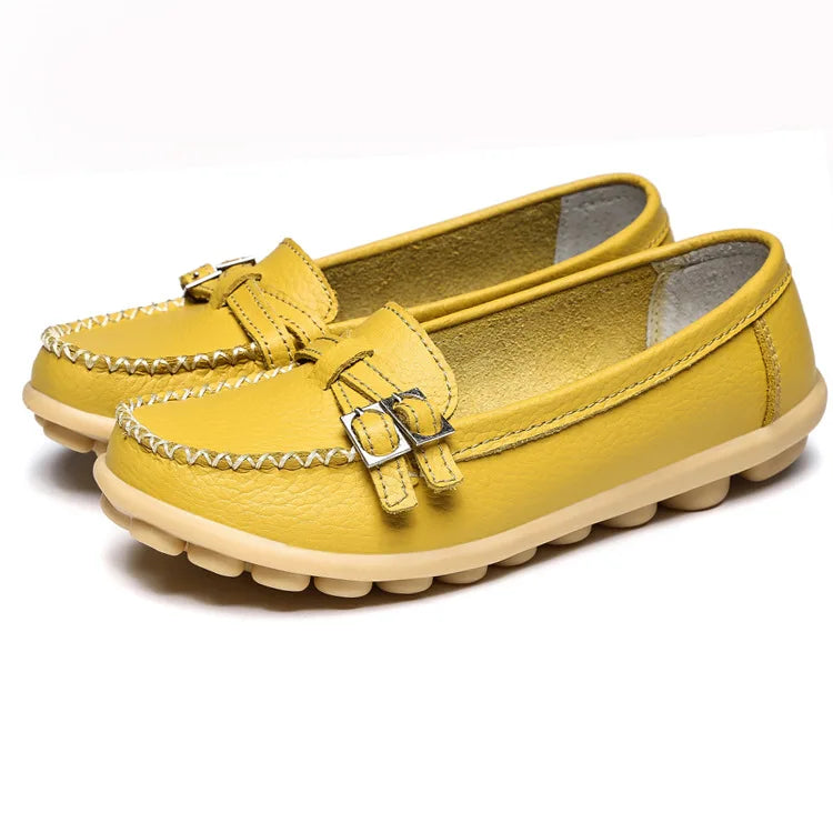 Vrouwen Fashion Doll Schoenen Echt Leer Loafers