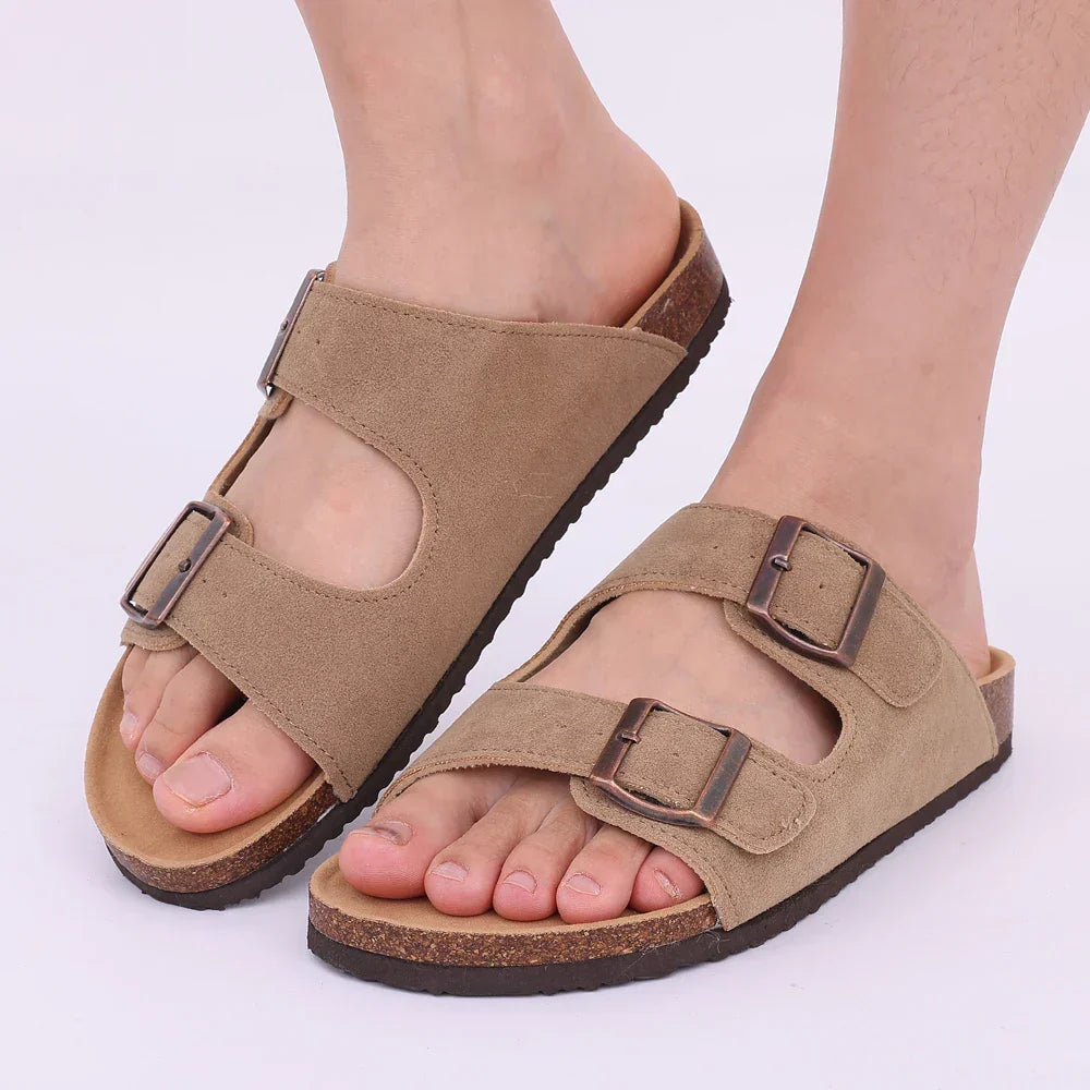 Moderne mode kurk plateau sandalen