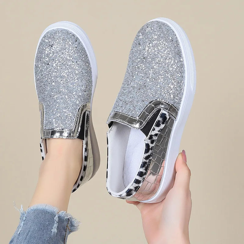 Glitter Pailletten Platte Loafers