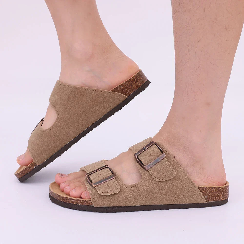 Moderne mode kurk plateau sandalen