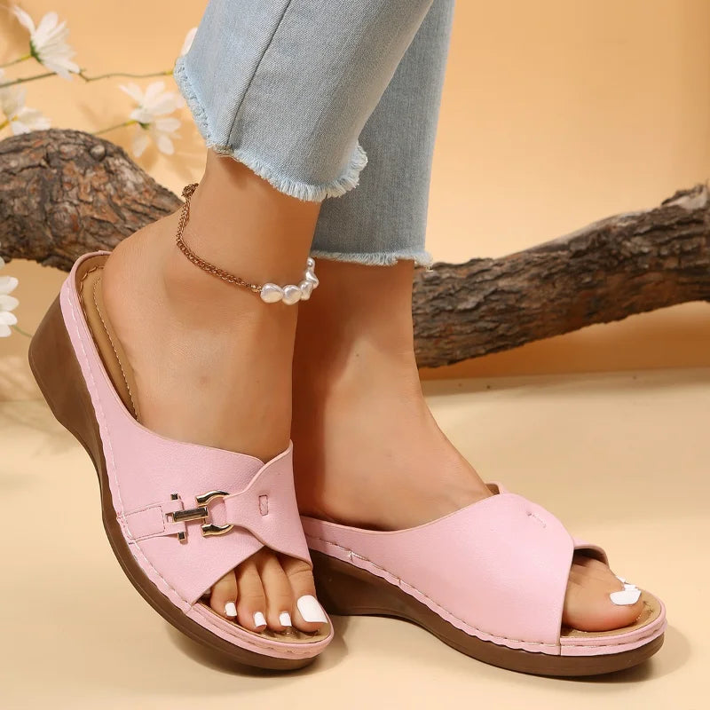 Open Toe Non-slip Wedge