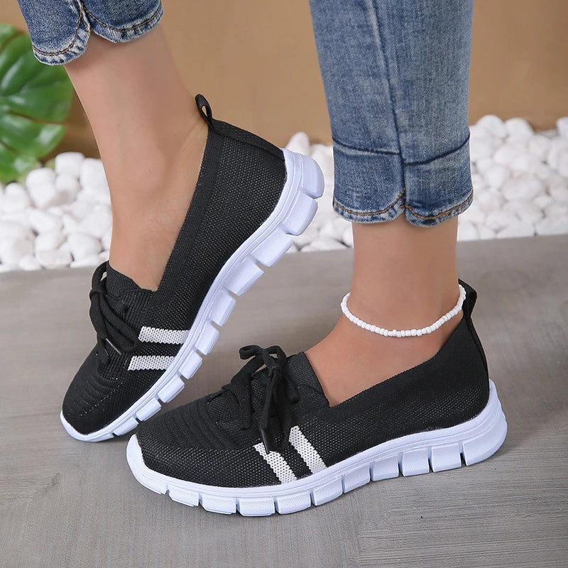 Vrouwen Mesh Platform Sneakers