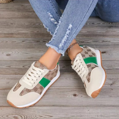 Koe Leren Platform Sneakers