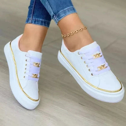 Elegante en gedetailleerde ondersteunende sneakers