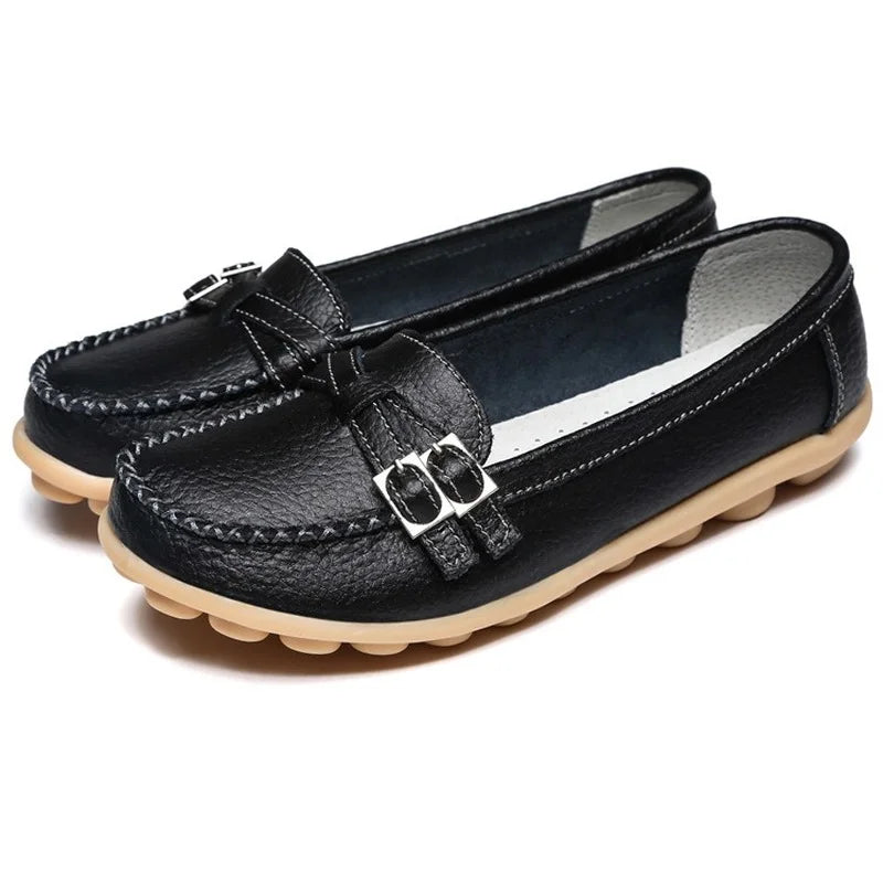 Vrouwen Fashion Doll Schoenen Echt Leer Loafers