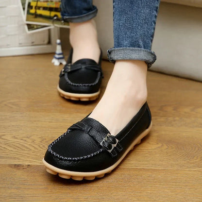 Vrouwen Fashion Doll Schoenen Echt Leer Loafers