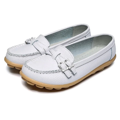 Vrouwen Fashion Doll Schoenen Echt Leer Loafers