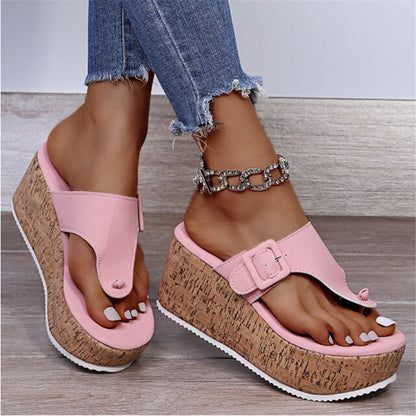 Zomer Flip Flops Schoenen Vrouwelijke Wedge Platform Sandaal