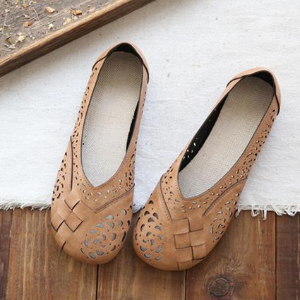 Dames geruit patroon Mesh Flats Doll schoenen